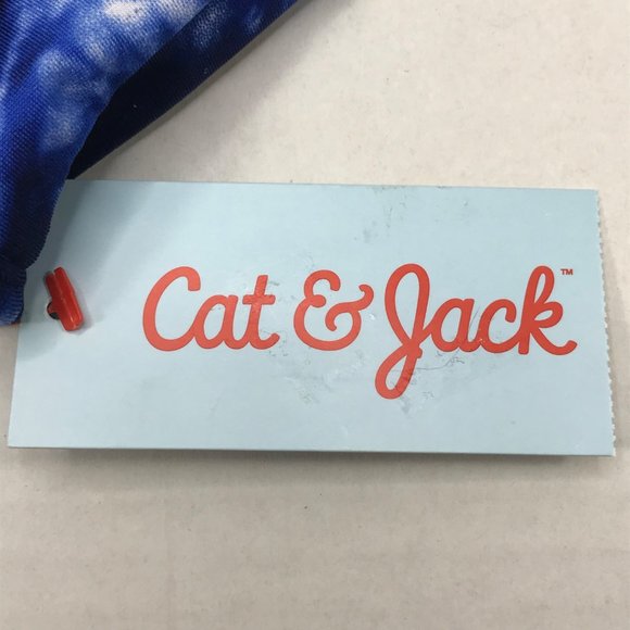 Cat And Jack Girl's Size 12 Month One Piece Swim Suit Blue Tie Dyed New With Tag - Picture 3 of 12